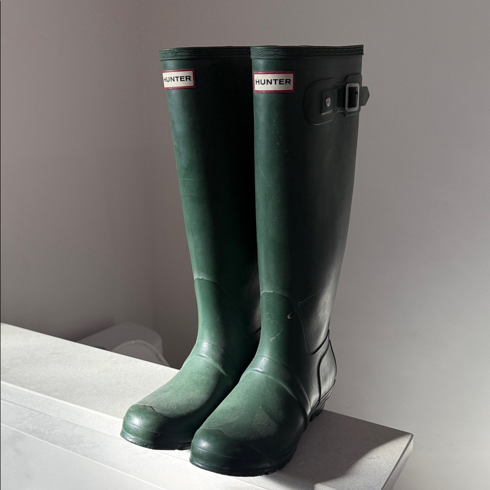 Hunter Forest Green Waterproof Boots